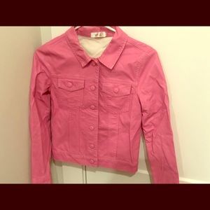 Faux leather pink Jacket